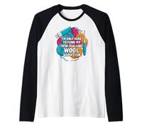 Funny Rug Tufting Gun New Zealand Wool Addiction Camiseta Manga Raglan