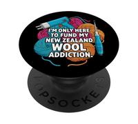 Funny Rug Tufting Gun New Zealand Wool Addiction PopSockets PopGrip Adhesivo