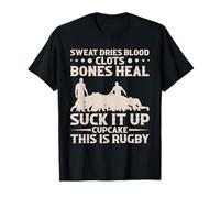 Funny Rugby Suck It Up Cupcake Hombres Mujeres Ruck Camiseta