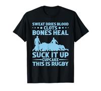 Funny Rugby Suck It Up Cupcake Hombres Mujeres Ruck Camiseta