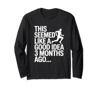 Funny Running Marathon Runner Humor Sports Manga Larga