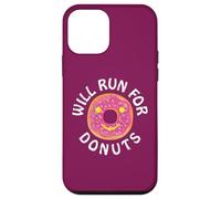 Funny Running Saying with Sweet Graphic Will Run For Donuts Carcasa para iPhone 12 Mini