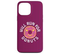Funny Running Saying with Sweet Graphic Will Run For Donuts Carcasa para iPhone 13 Pro MAX