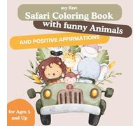 Funny safari coloring book with cute animals and positive affirmations, for children ages 3 and up. With short, uplifting messages to support ... 40 empowering images to color and display.