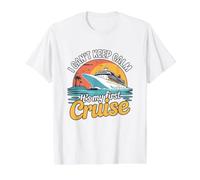 Funny Sailing I Can't Keep Calm Es mi Primer Crucero Camiseta gráfica económica, Hombre, Blanco, M