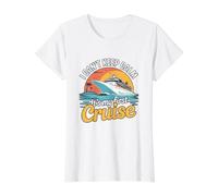 Funny Sailing I Can't Keep Calm Es mi Primer Crucero Camiseta gráfica económica, Mujer, Blanco, S