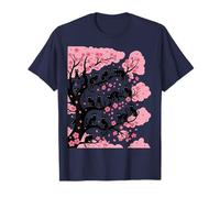 Funny Sakura Cute Cozy Cats - Árbol de cerezo japonés Camiseta