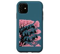 Funny Sakura Cute Cozy Cats - Árbol de cerezo japonés Carcasa para iPhone 11