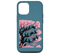 Funny Sakura Cute Cozy Cats - Árbol de cerezo japonés Carcasa para iPhone 12/12 Pro