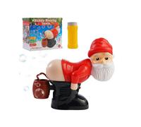 Funny Santa Claus bubble machine (A)$Electric bubble Santa Claus bubble blowing with light music Funny Santa Claus electric bubble blowing toy