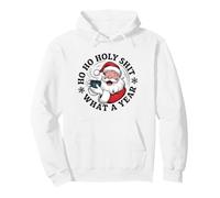 Funny Santa Coffee Christmas - Ho Ho Holy Wow Qué año Sudadera con Capucha