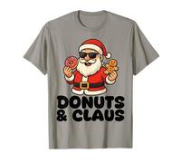 Funny Santa Cookies Donut Pan De Jengibre Christmas Snack Meme Camiseta