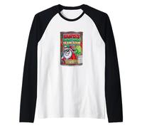 Funny Santa Fart Soup Can Labels - Christmas Party Graphic Camiseta Manga Raglan