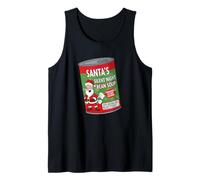 Funny Santa Fart Soup Can Labels - Christmas Party Graphic Camiseta sin Mangas
