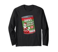 Funny Santa Fart Soup Can Labels - Christmas Party Graphic Manga Larga