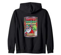 Funny Santa Fart Soup Can Labels - Christmas Party Graphic Sudadera con Capucha