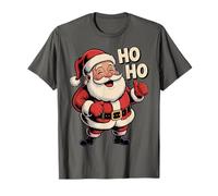 Funny Santa Ho Ho Christmas Holiday Cheer Art Camiseta