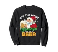 Funny Santa Joke Es el Momento más Maravilloso para una Cerveza Sudadera