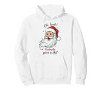 Funny Santa Oh Look Nobody Gives a Shit Sudadera con Capucha