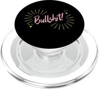 Funny Sarcastic Adult Joke Womens Cute Pink Bullshit PopSockets PopGrip para MagSafe
