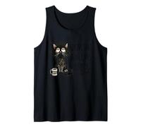 Funny Sarcastic Cat - Vivir que nueve vidas un poco cansado Camiseta sin Mangas