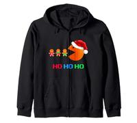 Funny Sarcastic Christmas Santa Clause Eats Gingerbreads Sudadera con Capucha
