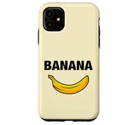 Funny Sarcastic Cool Yellow Illustration Banana Graphic Carcasa para iPhone 11