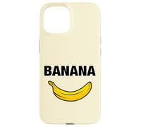 Funny Sarcastic Cool Yellow Illustration Banana Graphic Carcasa para iPhone 15