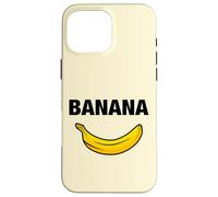 Funny Sarcastic Cool Yellow Illustration Banana Graphic Carcasa para iPhone 16 Pro Max
