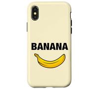 Funny Sarcastic Cool Yellow Illustration Banana Graphic Carcasa para iPhone X/XS