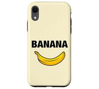 Funny Sarcastic Cool Yellow Illustration Banana Graphic Carcasa para iPhone XR