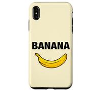 Funny Sarcastic Cool Yellow Illustration Banana Graphic Carcasa para iPhone XS Max
