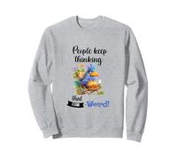 Funny Sarcastic Parrot Witty Quote Graphic tee Introvert Sudadera