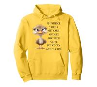 Funny Sarcastic Quote Bird No Patience Funny Shirt Men Women Sudadera con Capucha