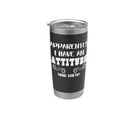 Funny Sarcastic Quote Girls Teens Women Attitude Vaso térmico de acero inoxidable de doble pared