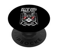 Funny Sassy Cat Lover Cool Kitty Attitude Cat Owners PopSockets PopGrip Adhesivo