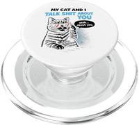 Funny Sassy Cat Lover Cool Kitty Attitude Cat Owners PopSockets PopGrip para MagSafe
