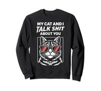 Funny Sassy Cat Lover Cool Kitty Attitude Cat Owners Sudadera