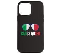 Funny Sauce Queen Italiano Diciendo Italia Bandera Cocina Nona Carcasa para iPhone 13 Pro MAX