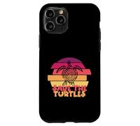 Funny Save Turtles Retro Distressed Turtle Graphic Carcasa para iPhone 11 Pro