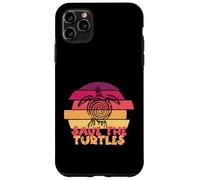 Funny Save Turtles Retro Distressed Turtle Graphic Carcasa para iPhone 11 Pro MAX