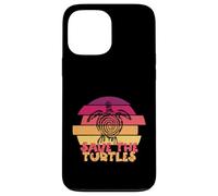 Funny Save Turtles Retro Distressed Turtle Graphic Carcasa para iPhone 13 Pro MAX