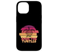 Funny Save Turtles Retro Distressed Turtle Graphic Carcasa para iPhone 14