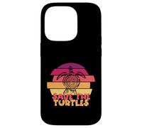 Funny Save Turtles Retro Distressed Turtle Graphic Carcasa para iPhone 14 Pro
