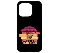 Funny Save Turtles Retro Distressed Turtle Graphic Carcasa para iPhone 15 Pro