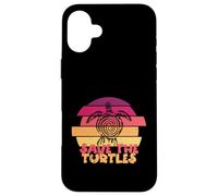Funny Save Turtles Retro Distressed Turtle Graphic Carcasa para iPhone 16 Plus