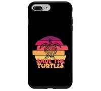 Funny Save Turtles Retro Distressed Turtle Graphic Carcasa para iPhone 7 Plus/8 Plus