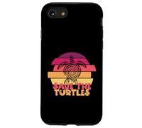 Funny Save Turtles Retro Distressed Turtle Graphic Carcasa para iPhone SE (2020) / 7/8