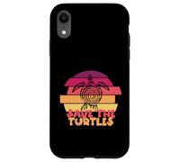 Funny Save Turtles Retro Distressed Turtle Graphic Carcasa para iPhone XR