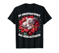 Funny Saying For Cat Owner Kitten Lover Christmas Season Camiseta